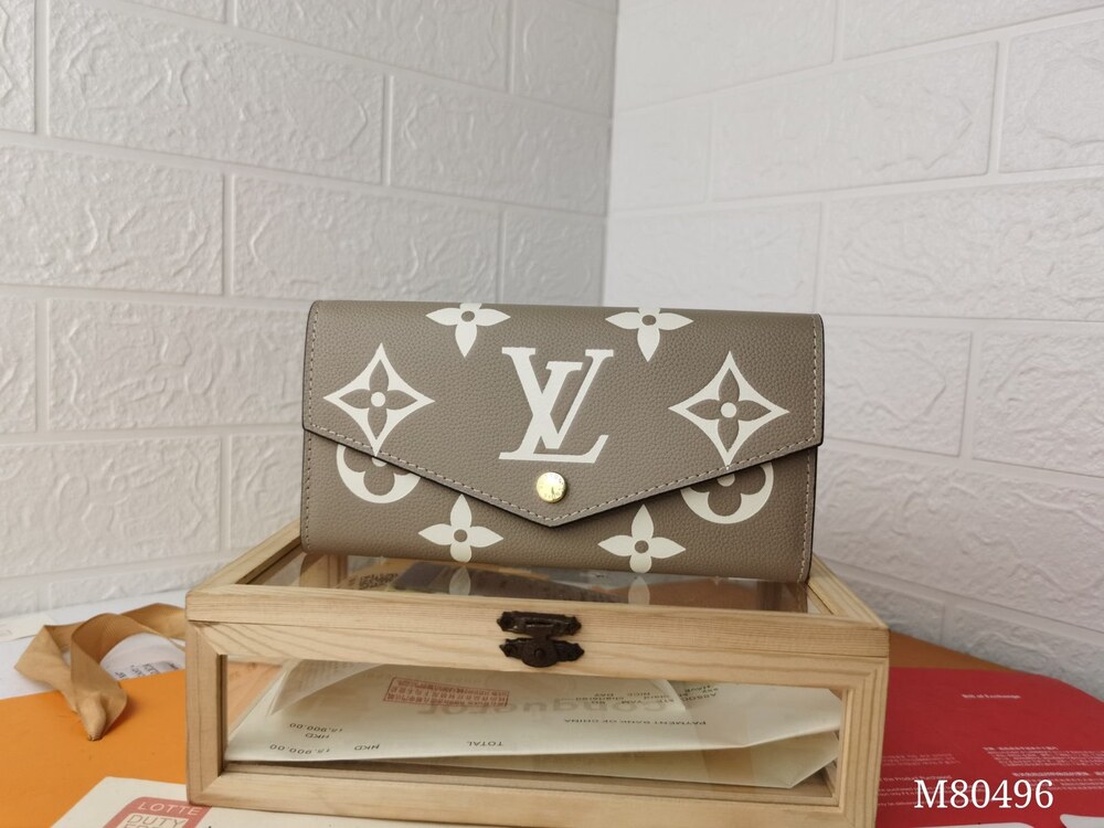 Louis Vuitton Sarah Wallet Giant Monogram Empreinte Leather